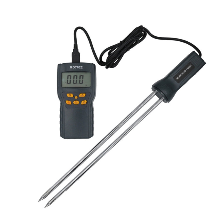 MD7822 Smart Grain Moisture Tester Misuratore di umidità digitale a sonda ultra lunga MD7822 Smart Grain Moisture Tester Misuratore di umidità digitale a sonda ultra lunga